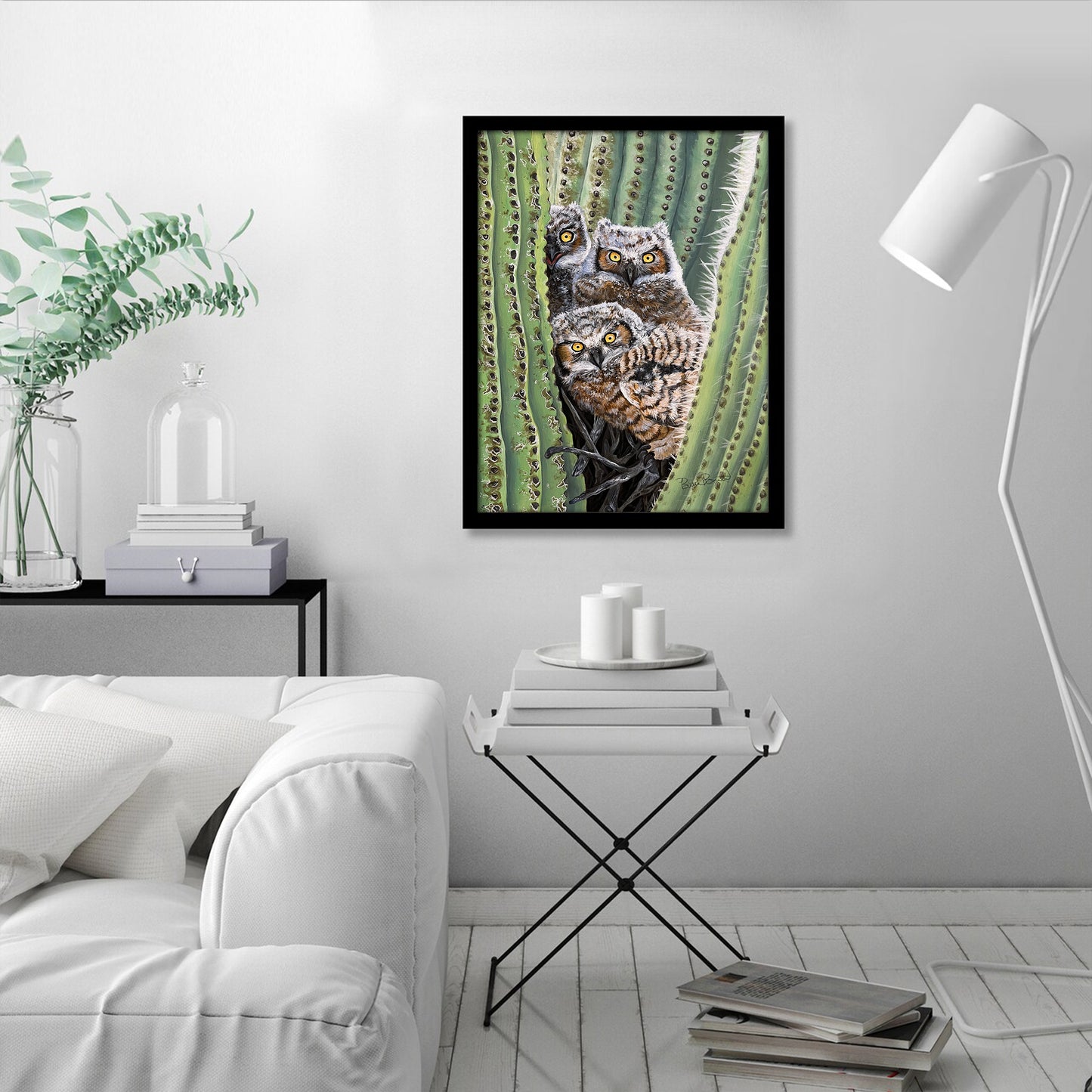Cactus Owls Print