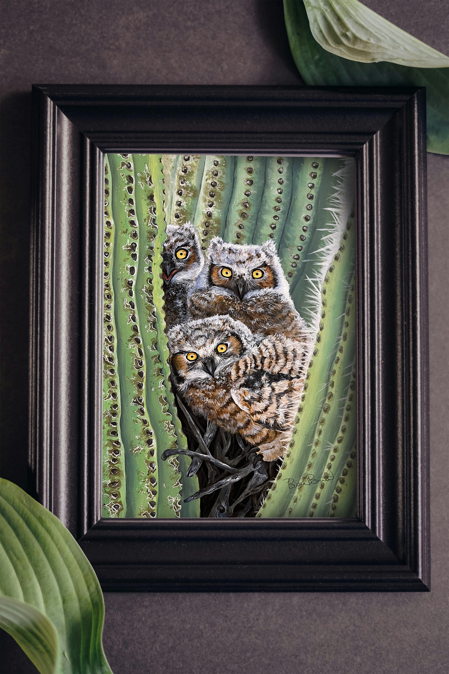 Cactus Owls Print