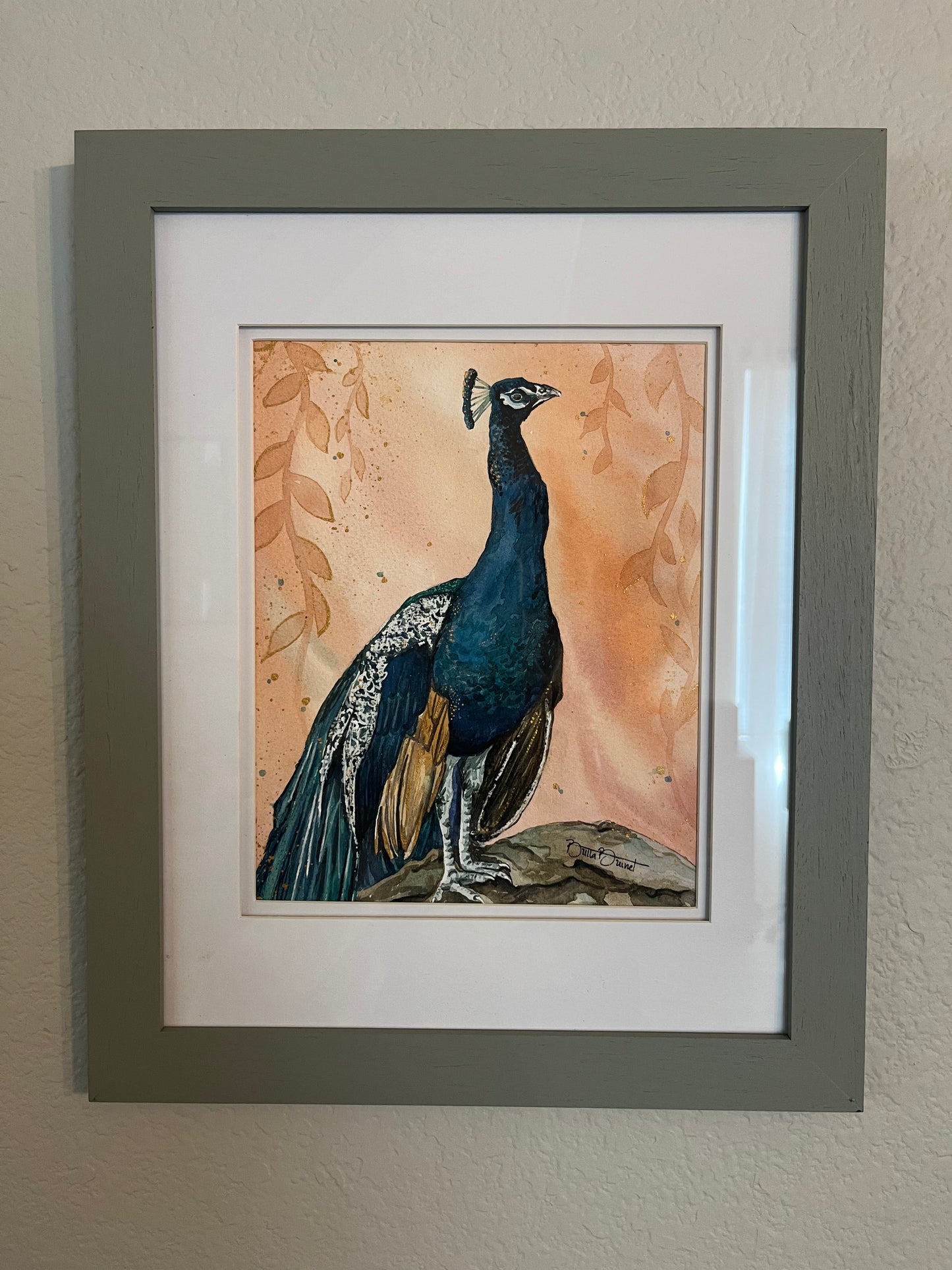Peacock In the Bio Park Print