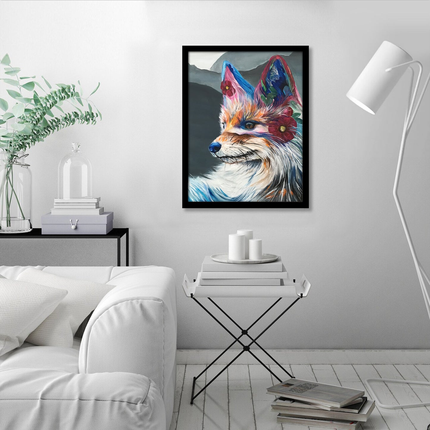 Colorful Fox Print