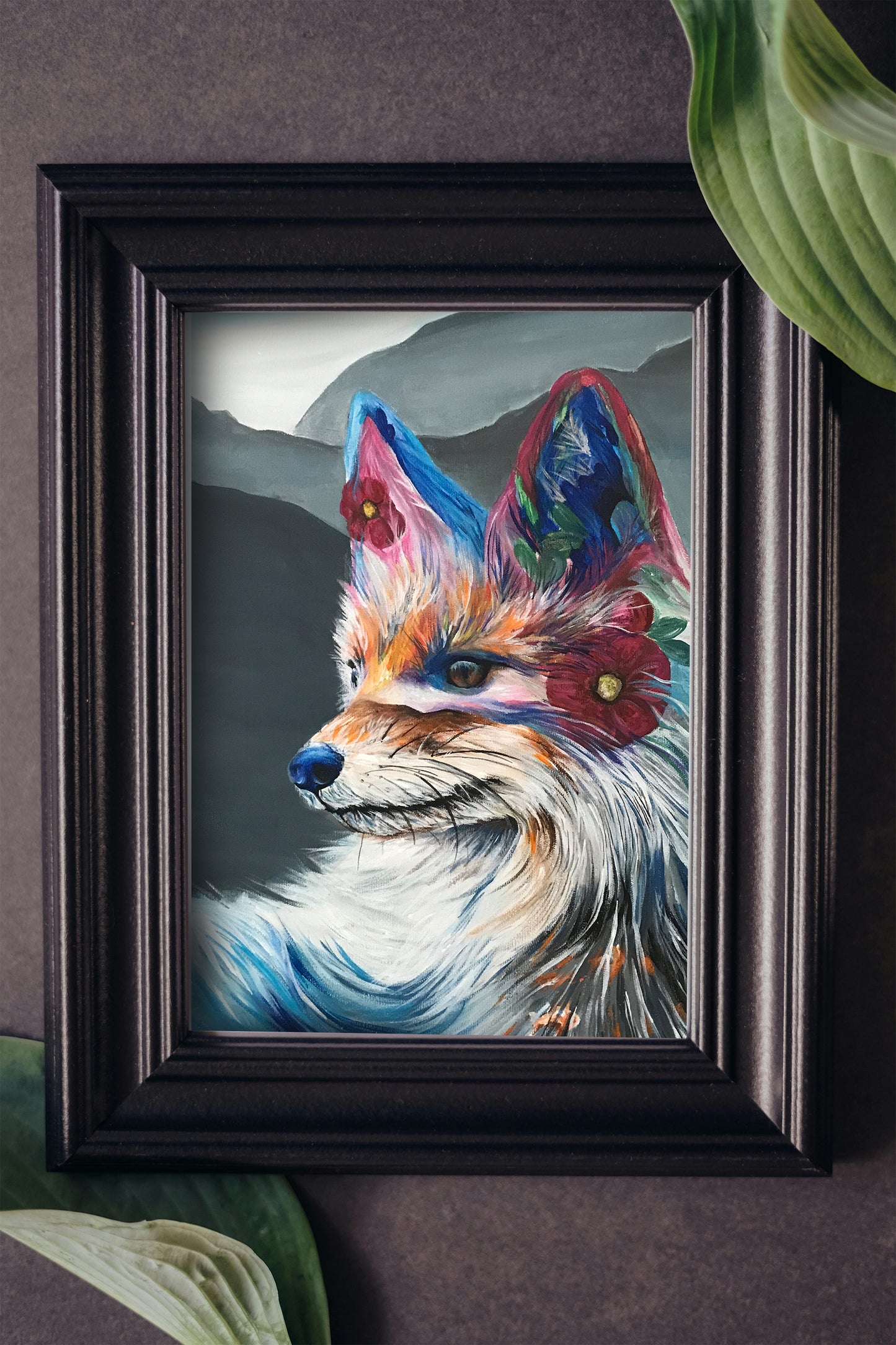 Colorful Fox Print